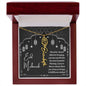 I Thank Allah for Bringing You Into My Life Eid Mubarak Black and White Lanterns Flower Name Necklace