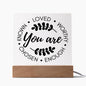 Almost Sold Out - You are Enough - Acrylic Plaque With Stand