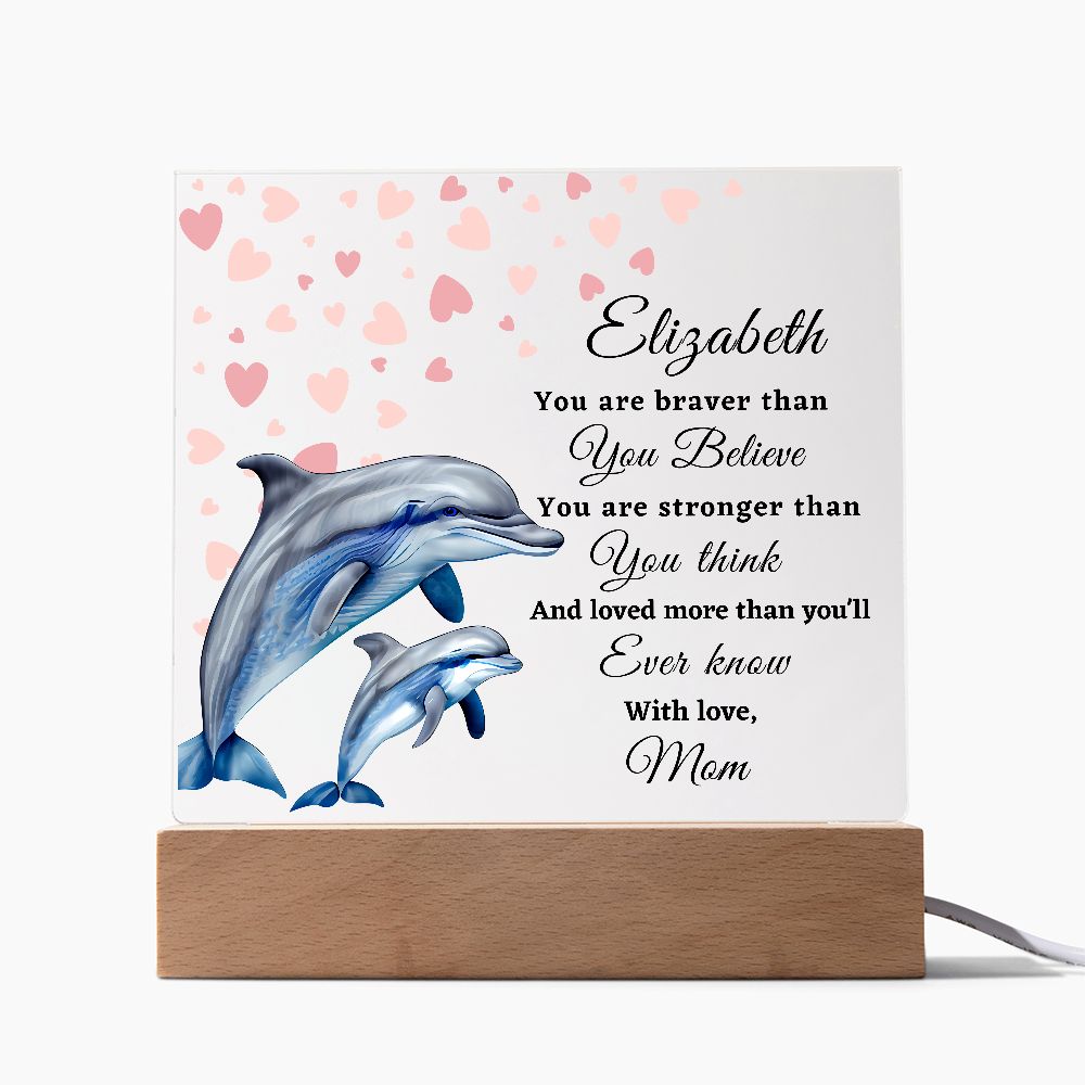 [Almost Sold Out] To My Daughter - Dolphins - Acrylic Plaque