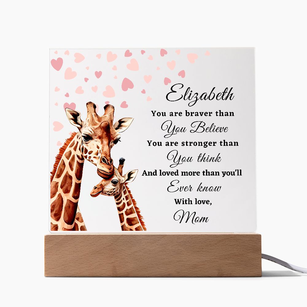 [Almost Sold Out] To My Daughter - Giraffe - Acrylic Plaque