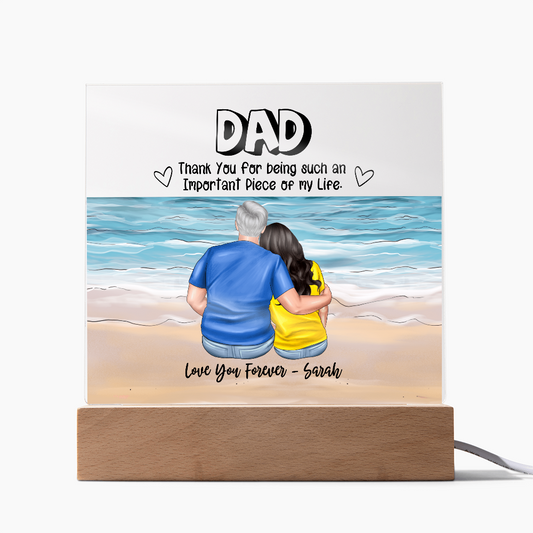 Dad You Are An Important Piece - Acrylic Square Plaque