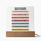 Almost Sold Out - Ways To Challenge Negative Thoughts - Acrylic Plaque With Stand