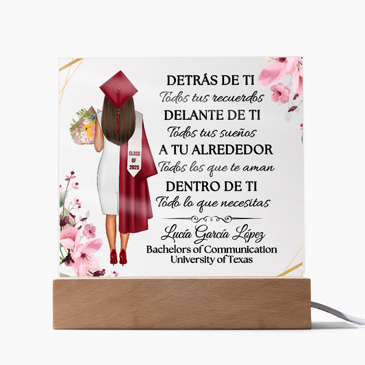 New Spanish Graduation Printed Acrylic Plaque