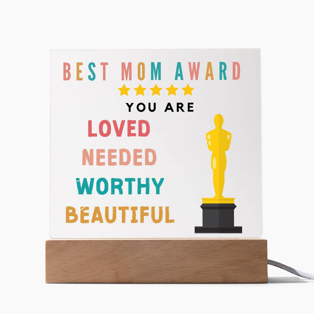 [Almost Sold Out] Best Mom Award - You are Loved - Acrylic Plaque with Stand
