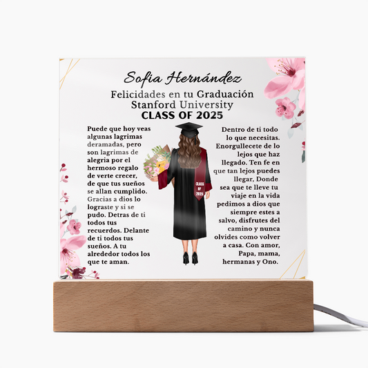 Mexican Graduation Printed Acrylic Plaque