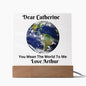 Almost Sold Out - You Mean The World To Me Transparent  - Acrylic Plaque With Stand