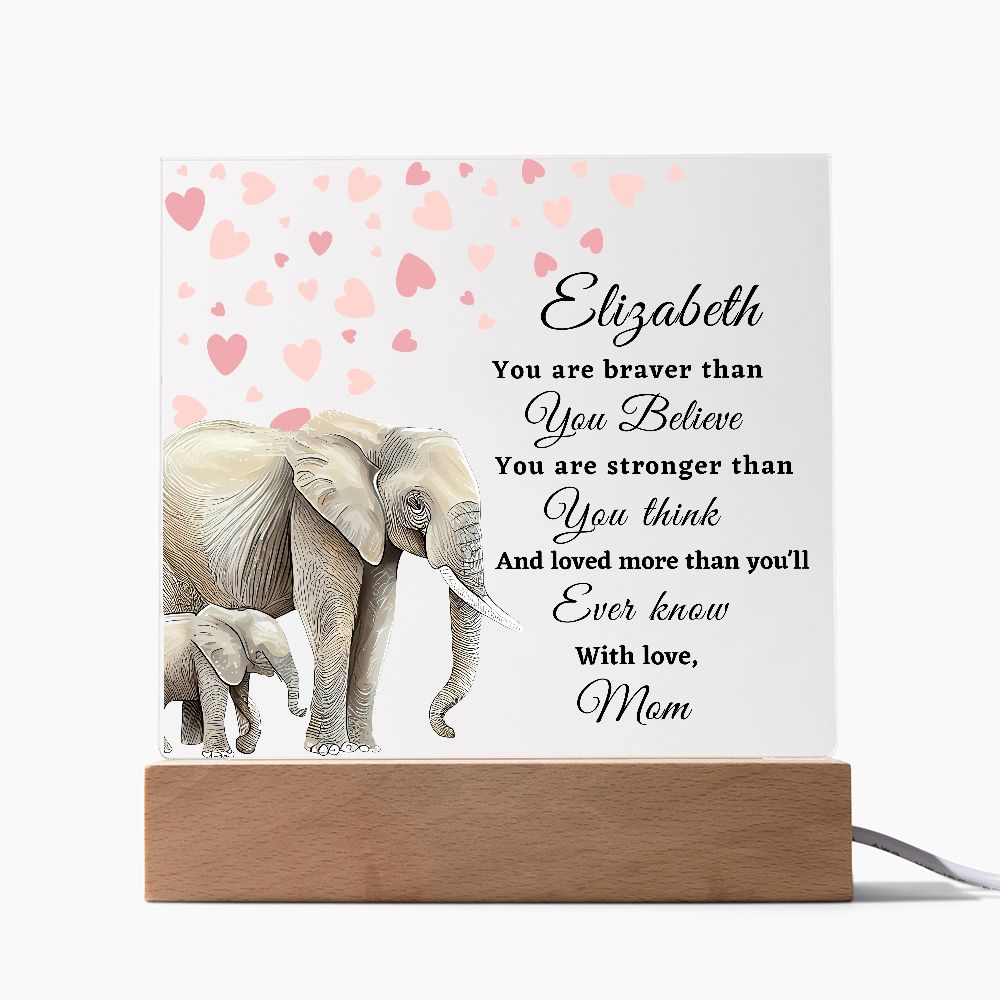 [Almost Sold Out] To My Daughter - Elephant - Acrylic Plaque