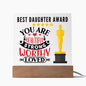 [Almost Sold Out] Best Daughter Award - You Are Beautiful - Acrylic Plaque with Stand