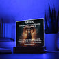 [Almost Sold Out] Aries Acrylic Square Plaque