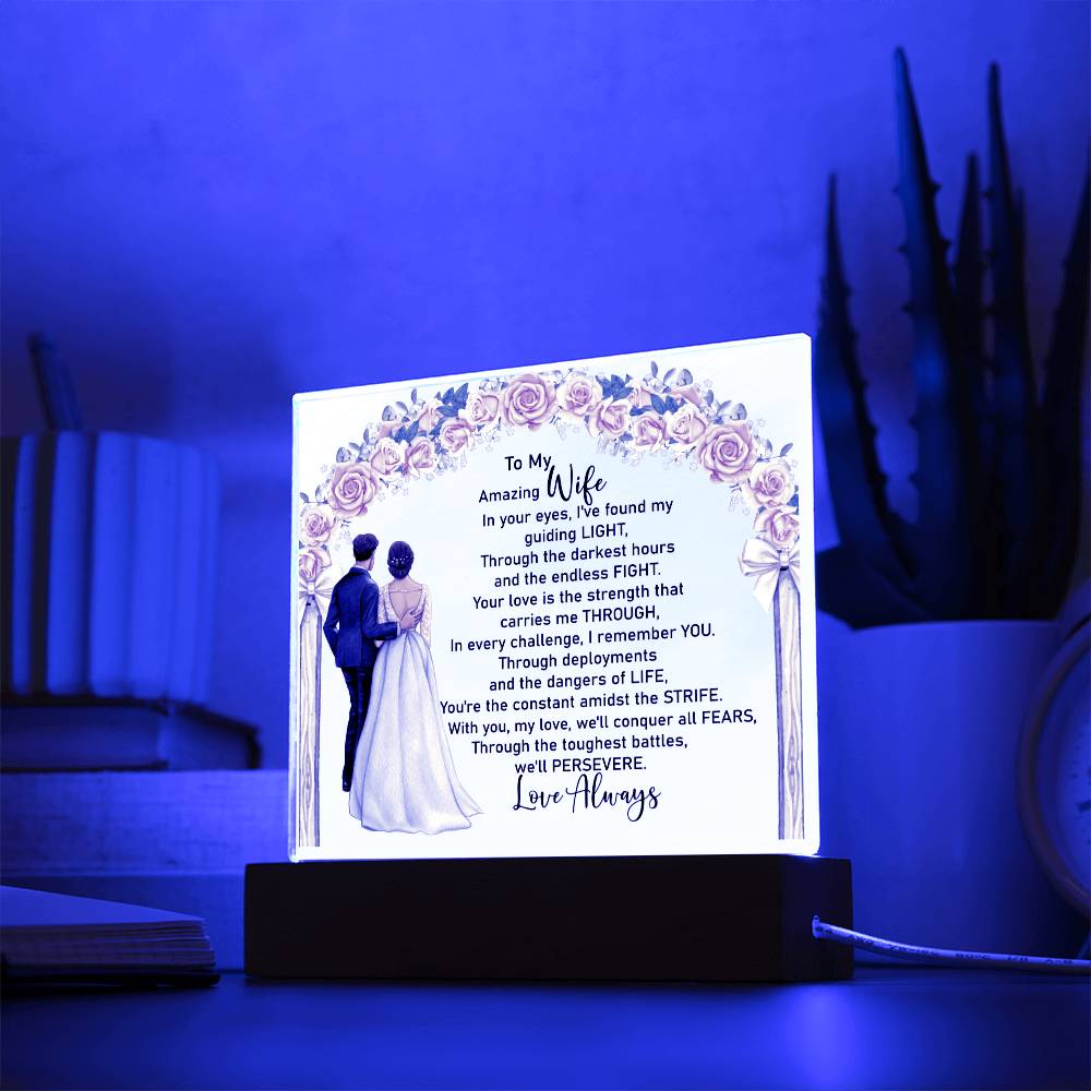 To My Amazing Wife Acrylic Plaque