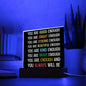 Almost Sold Out - You are Enough - Acrylic Plaque With Stand