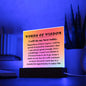 [Almost Sold Out] Words of Wisdom - Pink Gradient Acrylic Plaque