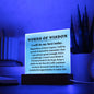 [Almost Sold Out] Words of Wisdom - Blue Acrylic Plaque
