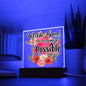 Almost Sold Out - With God All Things Are Possible - Acrylic Plaque with Stand