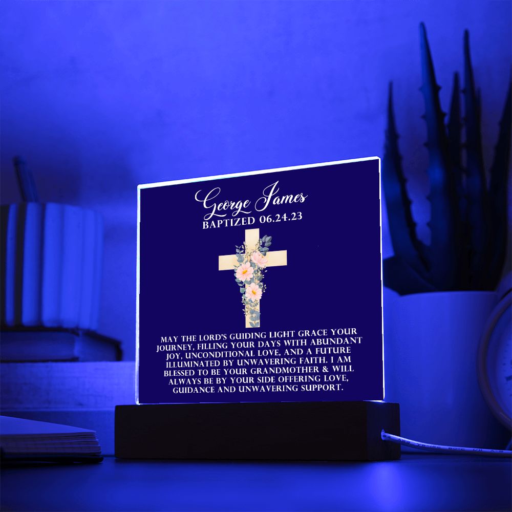 [Almost Sold Out] Personalized Baptism Acrylic Plaque