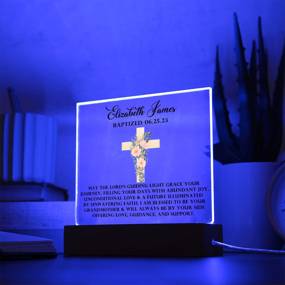 [Almost Sold Out] Personalized Baptism Acrylic Plaque From Grandmother