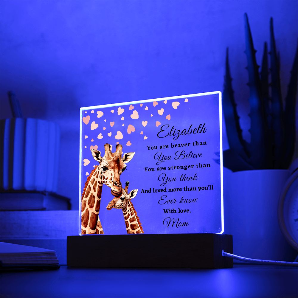 [Almost Sold Out] To My Daughter - Giraffe - Acrylic Plaque