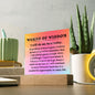 [Almost Sold Out] Words of Wisdom - Pink Gradient Acrylic Plaque
