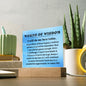 [Almost Sold Out] Words of Wisdom - Blue Acrylic Plaque