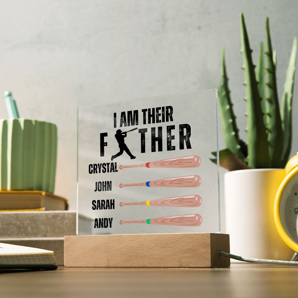 [Almost Sold Out] Custom Baseball Father's Acrylic Plaque