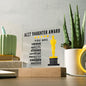 [Almost Sold Out] Best Daughter Award - Acrylic Plaque with Stand