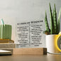 [Almost Sold Out] Words Of Wisdom Acrylic Plaque