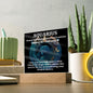 [Almost Sold Out] Aquarius Acrylic Square Plaque