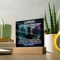 [Almost Sold Out] Gemini Acrylic Square Plaque