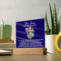 [Almost Sold Out] Personalized Baptism Acrylic Plaque From Grandmother