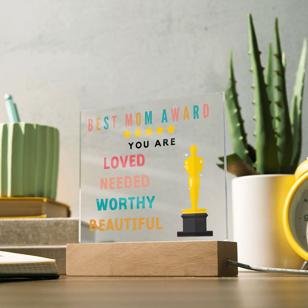 [Almost Sold Out] Best Mom Award - You are Loved - Acrylic Plaque with Stand