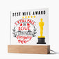 [Almost Sold Out] Best Wife Award - In Love With You Everyday - Acrylic Plaque with Stand