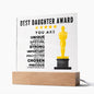 [Almost Sold Out] Best Daughter Award - Acrylic Plaque with Stand