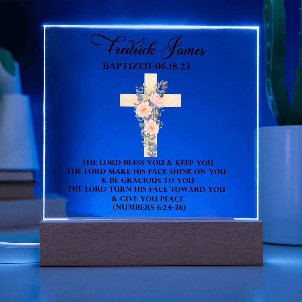 [Almost Sold Out] Personalized Baptism Acrylic Plaque Gift For Loved Ones