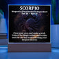 [Almost Sold Out] Scorpio Acrylic Square Plaque