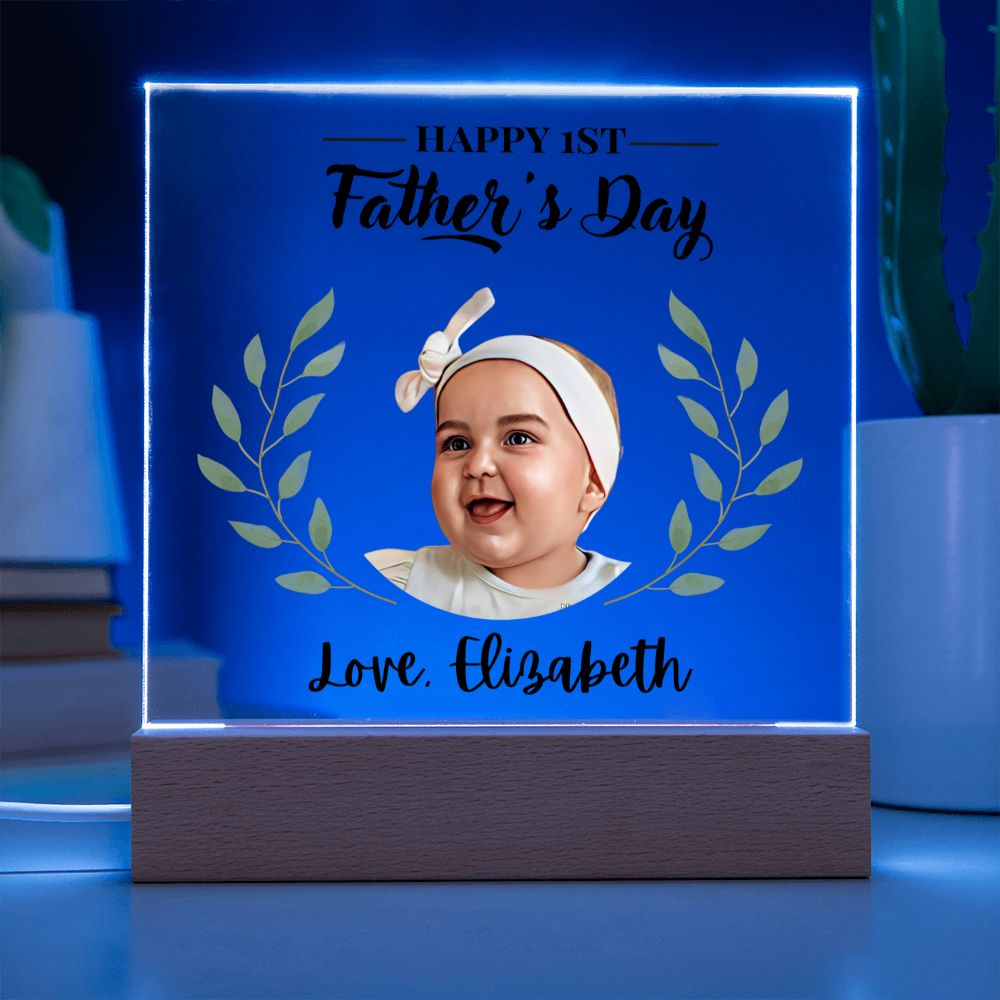 [Almost Sold Out] Personalized 1st Father's Day Gift From Baby Girl - Acrylic Plaque