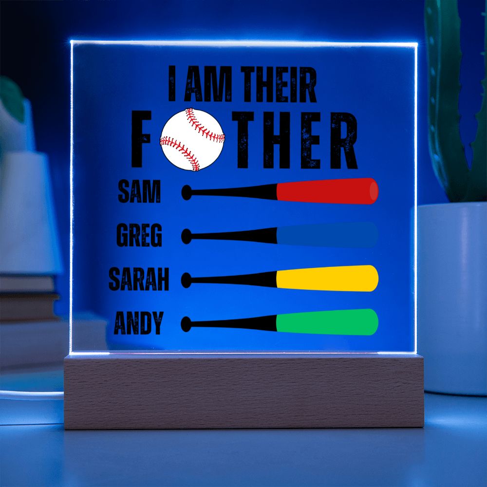 [Almost Sold Out] Personalized Baseball Father's Day Acrylic Plaque