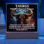 [Almost Sold Out] Taurus Acrylic Square Plaque