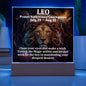 [Almost Sold Out] Leo  Acrylic Square Plaque
