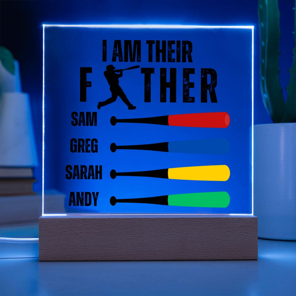 [Almost Sold Out] Baseball Personalized Father's Acrylic Plaque