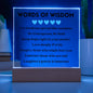 [Almost Sold Out] Blue Words of Wisdom - Acrylic Square Plaque