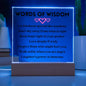 [Almost Sold Out] Pink Hearts Words of Wisdom - Acrylic Square Plaque