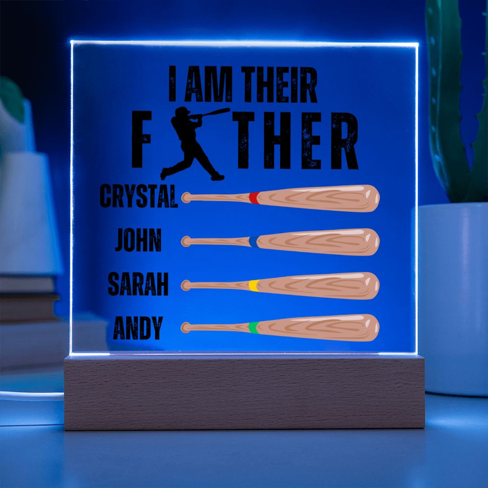 [Almost Sold Out] Custom Baseball Father's Acrylic Plaque