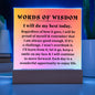 [Almost Sold Out] Words of Wisdom - Pink Gradient Acrylic Plaque