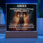 [Almost Sold Out] Aries Acrylic Square Plaque