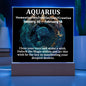 [Almost Sold Out] Aquarius Acrylic Square Plaque