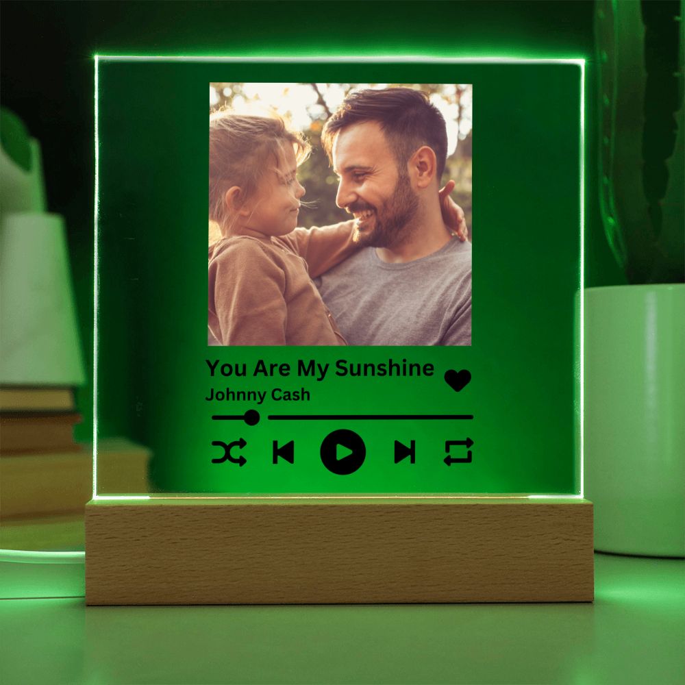 [Almost Sold Out] Personalized Father and Child Music Acrylic Plaque