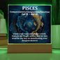 [Almost Sold Out] Pisces Acrylic Square Plaque