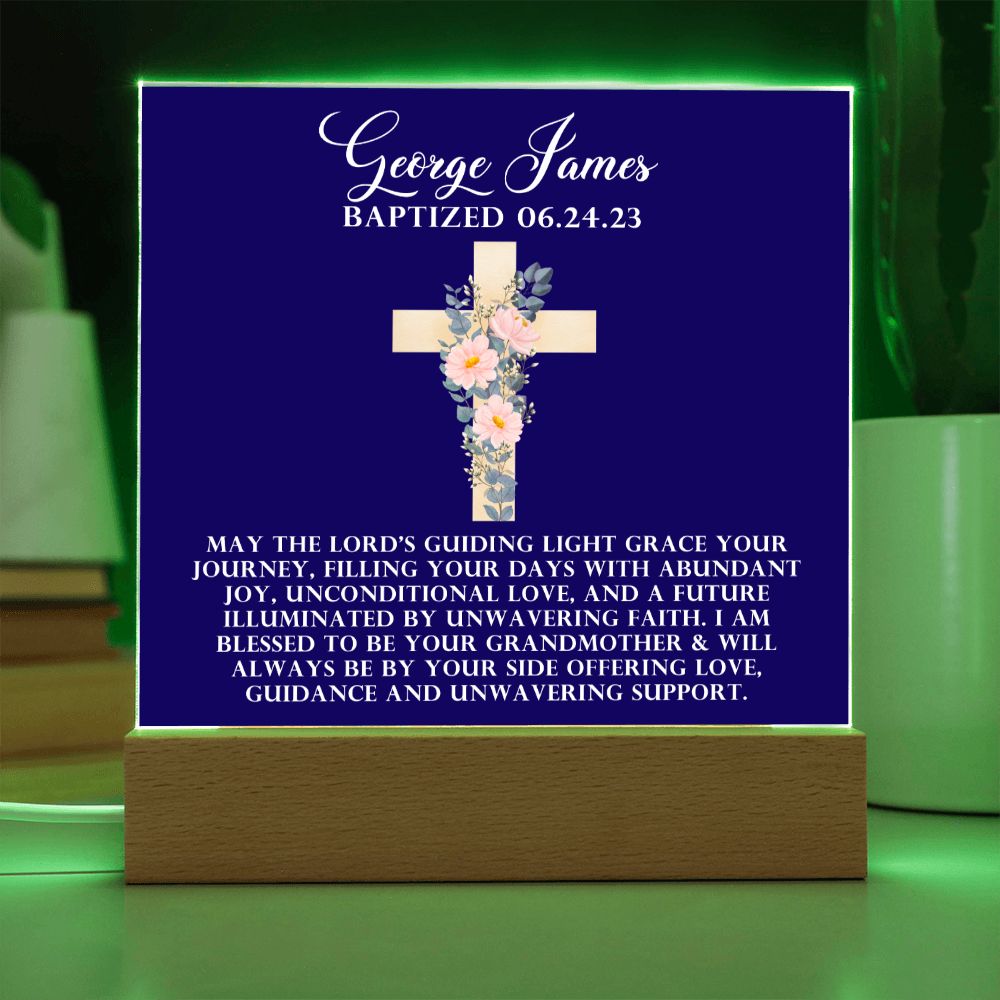 [Almost Sold Out] Personalized Baptism Acrylic Plaque