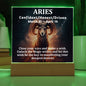 [Almost Sold Out] Aries Acrylic Square Plaque