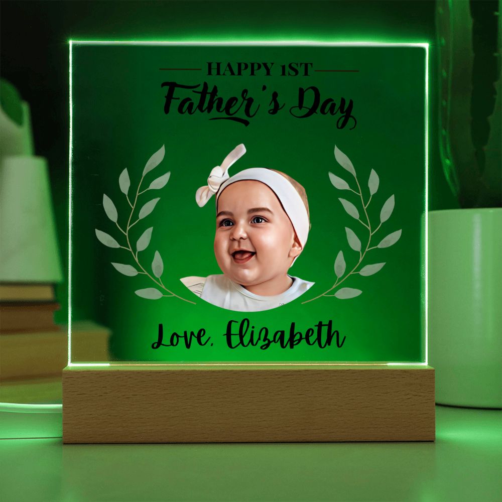 [Almost Sold Out] Personalized 1st Father's Day Gift From Baby Girl - Acrylic Plaque